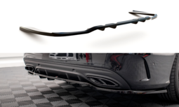 Maxton Design Mercedes C Klasse W205 AMG Line Facelift Splitter&nbsp;Rear Centre Diffuser Vertical Bar Versie 1