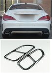 Passend Voor Mercedes CLA W117 C117 AMG Zwart uitlaat trim tip