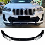 BMW X3 G01 LCI M Pack Splitter Spoiler Voorspoiler Hoogglans Zwart 