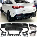 63AMG Look Black Uitlaat Sport Diffuser Geschikt Voor Mercedes GLE C167 Coupe Vanaf 2019