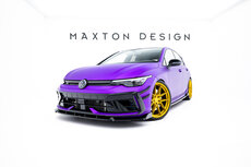 Maxton Design Splitter Voorspoiler Spoiler Geschikt Voor Volkswagen Golf 8 R Facelift Versie 3 + Flaps
