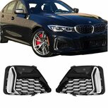 M340i Bumper Grill Look Chrome Geschikt Voor Bmw 3 Serie G20 G21 M Pack 