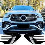 Bumper Spoiler Flaps Grill Glans Zwart Geschikt Voor Mercedes V167 C167 GLE met AMG pakket vanaf 2023
