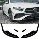 Bumper Aero Spoiler Flaps Glans Zwart Geschikt Voor Mercedes A Klasse W177 V177 M Pack Facelift