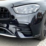 Bumper Spoiler Aero Flaps Glans Zwart Geschikt Voor Mercedes E Klasse W213 A238 C238 AMG Line Facelift