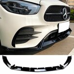 Spoiler Splitter Passend Voor Mercedes E Klasse W213 C238 Facelift AMG Line Hoogglans Zwart 
