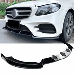 Spoiler Splitter Passend Voor Mercedes E Klasse W213 C238 Facelift AMG Line 2016 t/m 2020 Hoogglans Zwart 