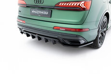 Maxton Design Audi Q7 S Line MK2 Facelift Rear Splitter Vertical Bar Versie 1