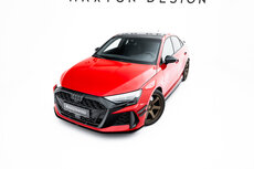 Maxton Design Audi RS3 Sedan 8Y Facelift Splitter Spoiler Pro Street Versie 1
