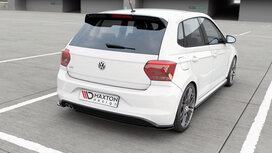 Maxton Design Rear Centre Diffuser Vertical Bar Versie 2 Geschikt Voor Volkswagen Polo 6 GTI AW