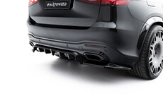 Maxton Design Mercedes GLS AMG Line X167 Facelift Rear Diffuser Vertical Bar Versie 1