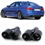  X Sport Uitlaat Sierstuk Zwart Voor Bmw 5 Serie BMW F10 F11 6 Serie F12 F13