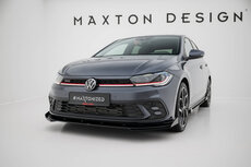 Maxton Design Volkswagen Polo GTI MK6 Facelift Splitter Spoiler Pro Street Versie 1 + Flaps