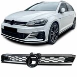 Sport Grill Geschikt Voor Volkswagen Golf 7 Facelift GTD Look Honingraat Glans Zwart Chrome Bies