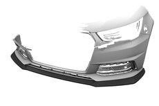 Splitter-Spoiler-Audi A1 (8X) S-Line CSL919-CSR-Automotive
