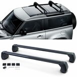 Dakdragers Voor Land Rover Defender 90 L663 Zwart Aluminium Afsluitbaar 2-deli