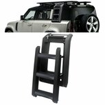 Uitschuifbare Dakladder Voor Land Rover Defender 90/110 L663 Max. 150 kg Zwart Aluminium