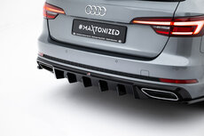 Maxton Design Audi A4 B9 S Line Central Rear Valance Uitlaat Links + Rechts