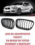 Bmw-1-Serie-F20-F21-M1-Sport-Nieren-/-Grill-Hoogglans-Zwart-Enkele Spijl