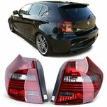 Achterlichten-Geschikt-Voor-Bmw-1-Serie-E81-E87-Smoke-Glas-M-Look-LCI