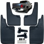 VW-Amarok-Spatlappen-Set-Voor-Achter-Zwart