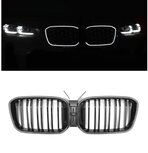 LED-Sport-Grille-BMW-X3-X4-G01-G02-LCI-vanaf-2021-Glans-Zwart-Dubbele 