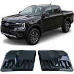 Ford-Ranger-T9-Motorkap-Luchtinlaten-Look-Zwart-Glans-2022-Hood-Scoops-Set-Sport-Offroad-Look