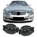 Smoke-Mistlampen-Grill-Bumper-Geschikt-Voor-Mercedes-W204-W164-W463-W209-W219-W169-W211