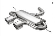 Scirocco R20 look Sportuitlaat uitlaat Volledig RVS met RVS sierstukken