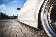 Side Skirt Diffuser Geschikt Voor Audi S3 8P 2006 t/m 2008 3-drs Hoogglans Pianolak Zwart