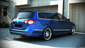 Maxton Design R Line Look Achterbumper Spoiler Aanzetstuk Geschikt Voor Volkswagen Passat B6 3C Variant 