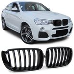 vBmw X4 F26 Sport Nieren / Grill Hoogglans Pianolak Zwart