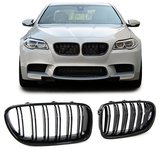 Bmw 5-serie F10 F11 Grill Nieren Hoogglans Pianolak Zwart Dubbele M5 Spijlen