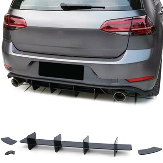 Volkswagen Golf 7 GTI Diffuser Splitter Achterbumper Spoiler Styling