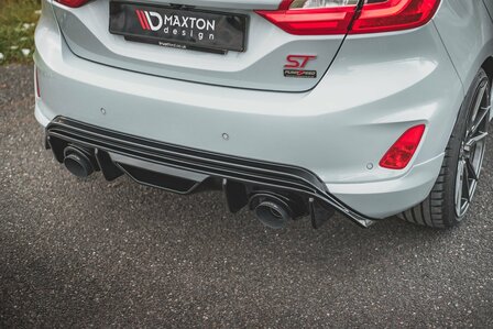 Maxton Design Ford Fieste MK8 ST Rear Valance Diffuser + Milltek Sport Uitlaat