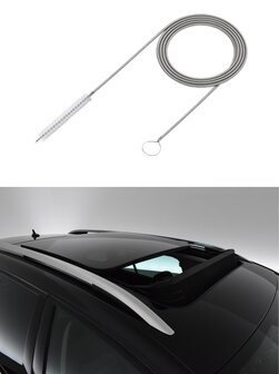Volkswagen Tiguan Panoramadak dak Reiniger Doorvoer Tule Borstel Schoonmaken