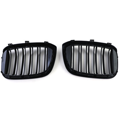 Bmw X3 G01 Sport Nieren / Grill Hoogglans Dubbele Spijl Hoogglans Zwart