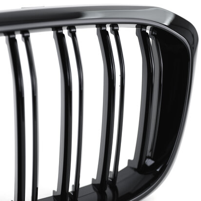 Bmw X3 G01 Sport Nieren / Grill Hoogglans Dubbele Spijl Hoogglans Zwart