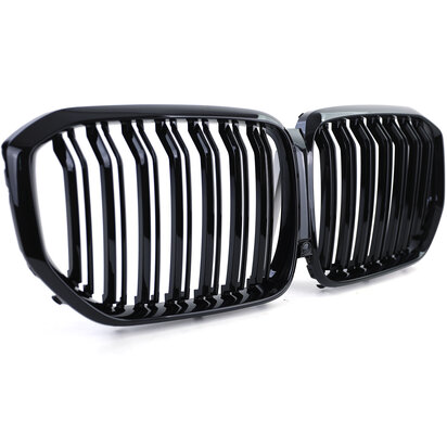 Bmw X5 G05 Sport Nieren / Grill Hoogglans Dubbele Spijl Hoogglans Zwart
