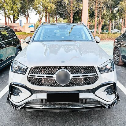 Spoiler Splitter Passend Voor Mercedes GLE V167 C167 AMG Pack Facelift Hoogglans Zwart 