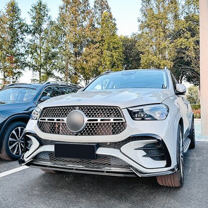 Spoiler Splitter Passend Voor Mercedes GLE V167 C167 AMG Pack Facelift Hoogglans Zwart 