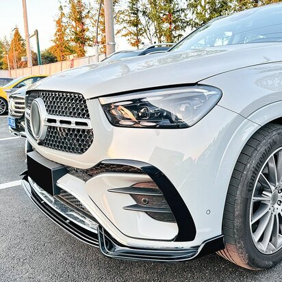 Spoiler Splitter Passend Voor Mercedes GLE V167 C167 AMG Pack Facelift Hoogglans Zwart 