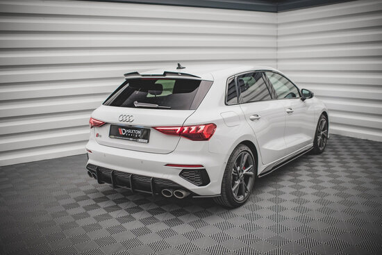 Maxton Design Audi A3 / A3 S Line / S3 Sportback 8Y Facelfit Achterklep Spoiler Extention Versie 1