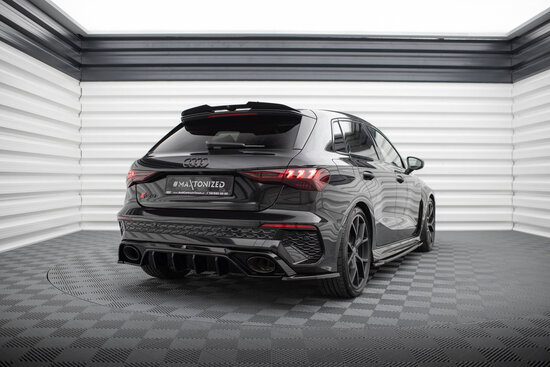 Maxton Design Audi A3 / A3 S Line / S3 Sportback 8Y Facelfit Achterklep Spoiler Extention Versie 2