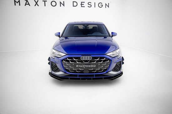 Maxton Design Audi A3 8Y S Line / S3 8Y Facelift Splitter Spoiler Pro Street Versie 1 + Flaps