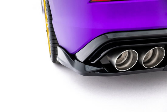 Maxton Design Rear Splitter Diffuser Vertical Bar Geschikt Voor Volkswagen Golf 8 R Facelift Versie 1