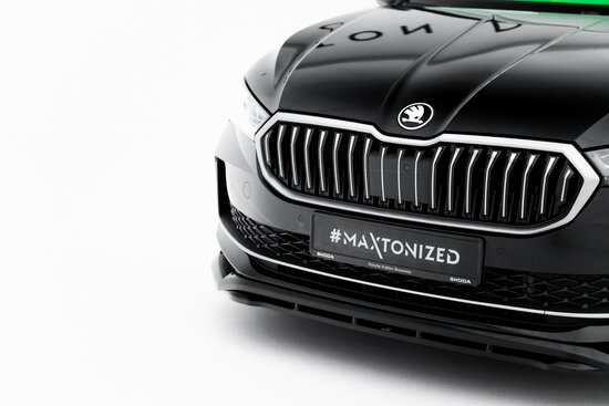 Maxton Design Skoda Superb Mk4 Splitter Voorspoiler Spoiler Versie 1