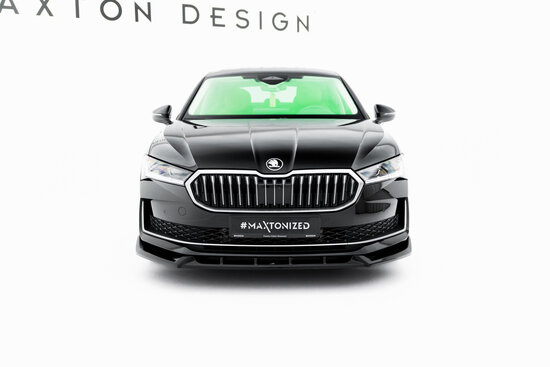 Maxton Design Skoda Superb Mk4 Splitter Voorspoiler Spoiler Versie 2
