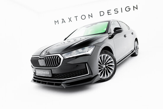 Maxton Design Skoda Superb Mk4 Splitter Voorspoiler Spoiler Versie 2