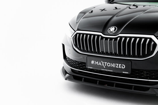 Maxton Design Skoda Superb Mk4 Splitter Voorspoiler Spoiler Versie 2